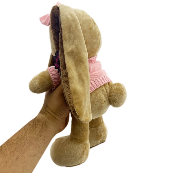 عروسک خرگوش بلوز بافت 35 سانت